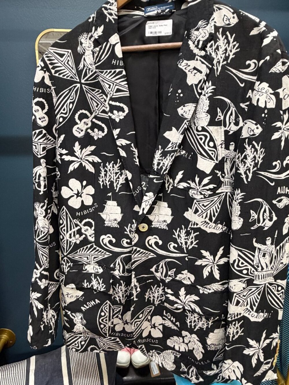 Polo Ralph Lauren Coastal Climate Aloha Print Sport Coat Blazer Men's